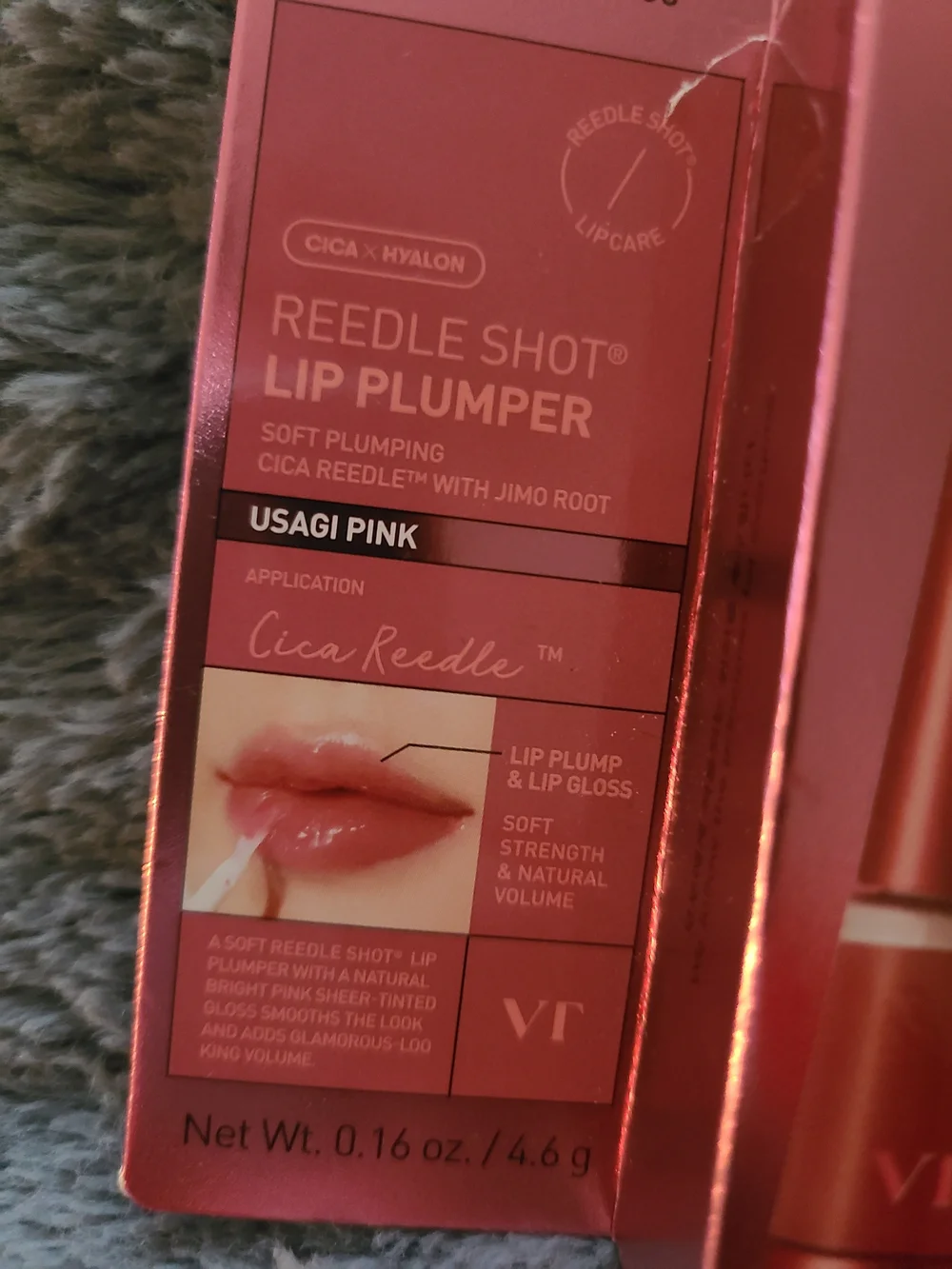2pk VT COSMETICS Reedle Shot Lip Plumper Usagi Pink Hydrating Plumping Lip Glos